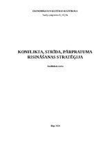 Research Papers 'Konflikta risināšanas stratēģija', 1.