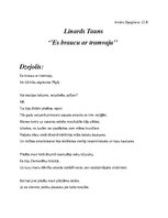 Samples 'Linarda Tauna dzejas ''Es braucu ar tramvaju'' analīze', 1.