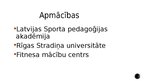 Presentations 'Sporta trenere', 6.