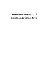 Summaries, Notes 'NAIS - Normatīvo aktu informācijas sistēma', 1.