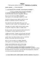 Summaries, Notes 'E. Virzas balāde Doma baznīcas balāde', 1.