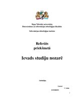 Samples 'Ievads datorzinātņu un informācijas tehnoloģiju nozarē', 1.