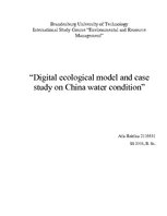 Research Papers 'Digital Ecological Model and Case Study on China Water Condition', 6.