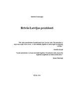 Research Papers 'Brīvās Latvijas prezidenti', 1.