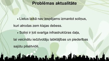 Presentations 'Projekta darba prezentācija - soliņš ar jumtiņu', 2.