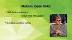 Presentations 'Diktators Mobutu Sese Seko', 3.