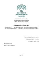 Samples 'Laboratorijas darba: Materiāla blīvums un makrostruktūra', 1.