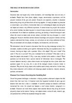 Essays 'The role of museums in education', 1.