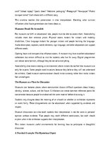 Essays 'The role of museums in education', 12.