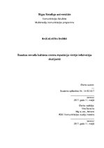 Term Papers 'Bauskas novada kultūras centru reputācija vietējo iedzīvotāju skatījumā', 1.