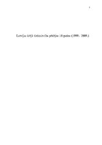 Research Papers 'Latvijas ārējā tirdzniecība pēdējos desmit gados', 1.