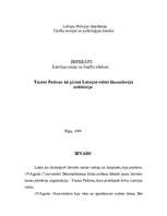 Research Papers 'Tautas Padome kā pirmā Latvijas valsts likumdevēja institūcija', 1.