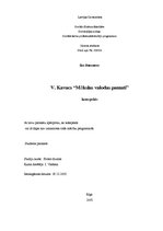 Research Papers 'V.Kavacs "Mākslas valodas pamati"', 1.