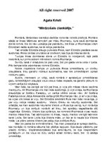 Essays 'Agata Kristi "Mirdzošais ciankālijs"', 1.