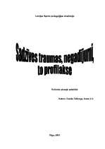 Research Papers 'Sadzīves traumas, negadījumi, to profilakse', 1.
