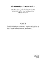 Research Papers 'Elektrisko mašīnu termiskās ekvivalentās shēmas un to izmantošana silšanas aprēķ', 1.
