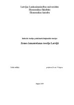 Research Papers 'Zemes izmantošanas teorija Latvijā', 1.