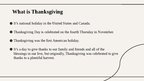 Presentations 'Thanksgiving day', 2.