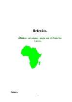 Research Papers 'Āfrikas savannas augu un dzīvnieku valsts', 1.