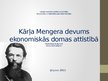 Presentations 'Kārļa Mengera devums ekonomiskās domas attīstībā', 1.