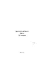 Research Papers 'TCP protokols', 1.