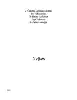 Research Papers 'Neļķes', 1.