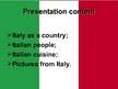 Presentations 'Italy', 3.