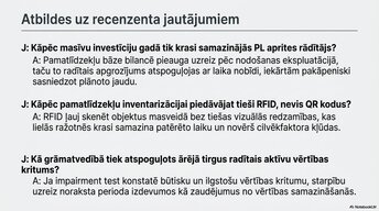 Presentations 'Pamatlīdzekļu uzskaite, kontrole un analīze uzņēmumā AS “Latvijas Finieris”', 14.