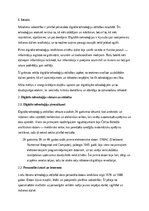 Essays 'Digitālās tehnoloģijas un to ietekme uz mūsdienu dzīvi', 1.