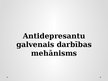 Presentations 'Antidepresantu galvenais darbības mehānisms', 1.