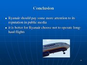 Presentations 'Ryanair Cost Leadership Position and Bussiness Strategy', 16.