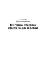 Research Papers 'Informāciju tehnoloģiju attīstība pasaulē un Latvijā', 1.