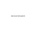 Research Papers 'Privātais testaments', 1.