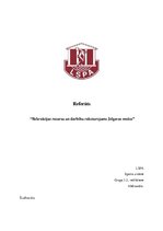 Research Papers 'Rekreācijas resursu un darbību raksturojums Jelgavas mežos', 1.
