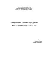 Research Papers 'Starppersonu komunikācija ģimenē', 1.