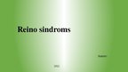 Presentations 'Reino sindroms', 1.