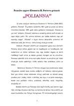 Essays 'Pasaules apguve Eleonoras H.Porteres grāmatā "Polianna"', 2.