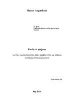 Research Papers 'Latvijas uzņēmējdarbības vides priekšrocības un trūkumi ārvalstu investīciju pie', 1.