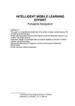 Samples 'Intelligent Mobile Learning Effort', 1.