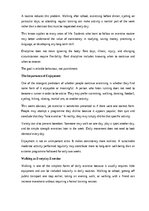 Essays 'The benefits of daily exercise', 6.