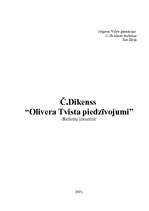 Research Papers 'Č.Dikenss “Olivera Tvista piedzīvojumi”', 1.