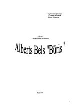 Research Papers 'Alberts Bels "Būris"', 1.