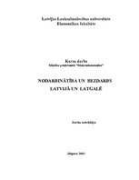 Research Papers 'Nodarbinātība un bezdarbs Latvijā un Latgalē', 1.