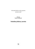 Research Papers 'Statistikas jēdziens, metodes', 1.