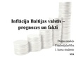 Presentations 'Inflācija Baltijas valstīs', 1.