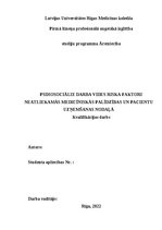 Research Papers 'Psihosociālie darba vides riska faktori   neatliekamās medicīniskās palīdzības u', 1.