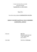 Research Papers 'Rudzu un kviešu ražošanas plāns zemnieku saimniecībā "Rubuļi"', 1.