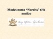 Presentations 'Modes nama "Narciss" tēla analīze', 1.