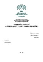 Samples 'Laboratorijas darbs Materiala blīvums un makrostruktūra', 1.