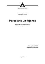 Research Papers 'Porcelāns un fajanss', 1.